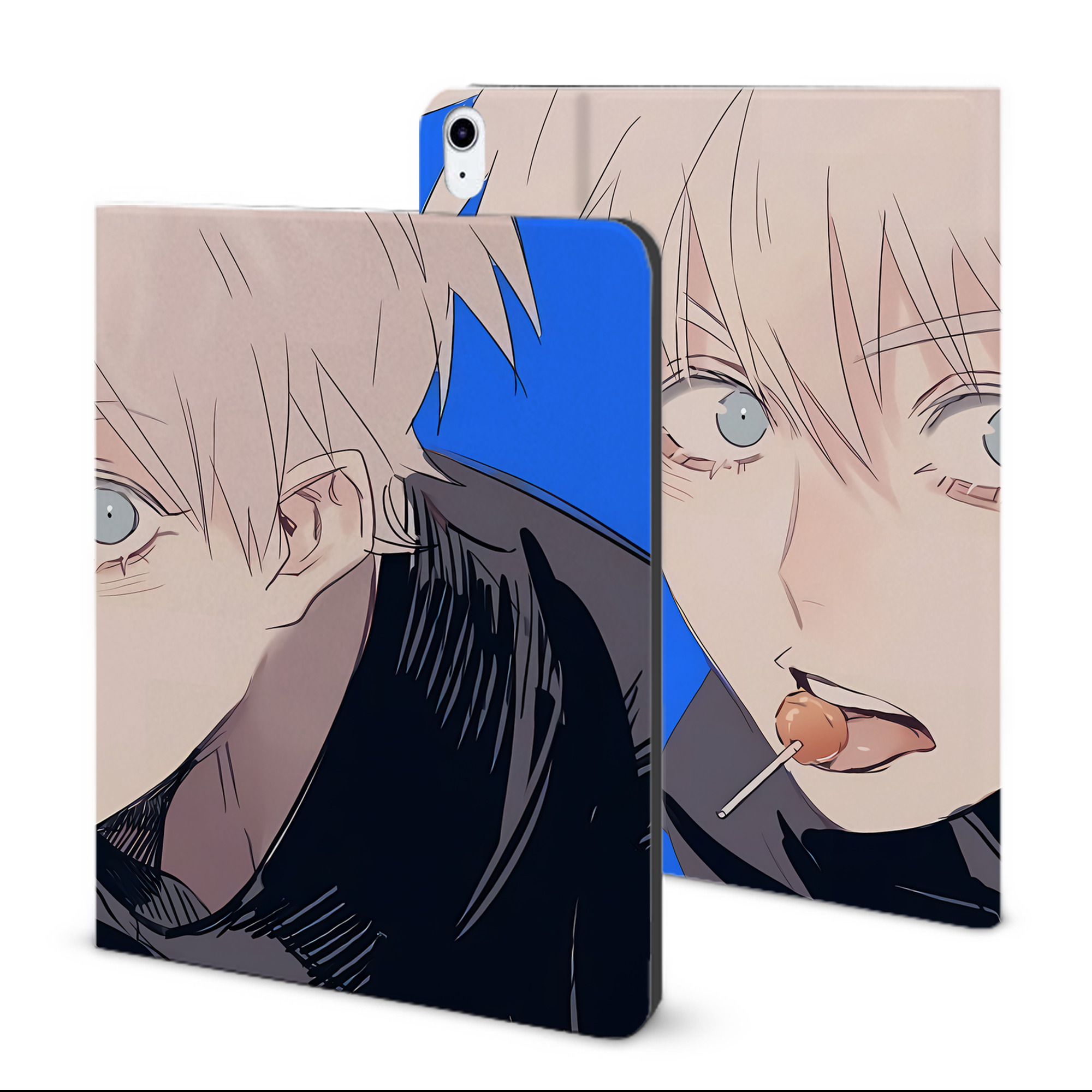 （画像用） 呪術廻戦 Jujutsu Kaisen IPad ケース ブック型 PUレザー TPU 耐衝撃 軽量 薄型 ペン収納なし 全面保護 IPad 各モデル対応